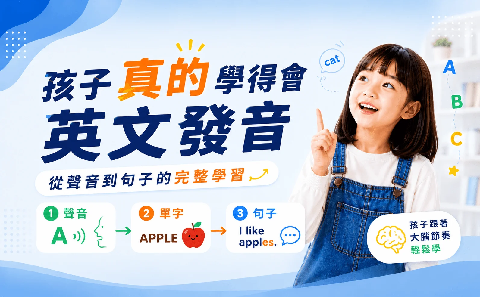 孩子真的學得會英文發音：從聲音到句子一步步學到會
